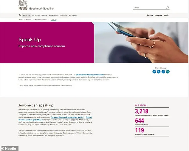 Anonymous Tip Sparks Downfall of Nestlé's Ousted CEO