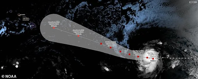 Imminent Threat: Hurricane Kiko Set to Deliver Direct Hit on Hawaii Amid Dire Warnings of Catastrophic Impact