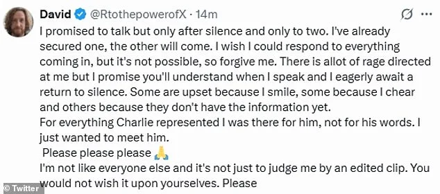 Man Seen Cheering After Charlie Kirk's Assassination Explains Actions on Social Media