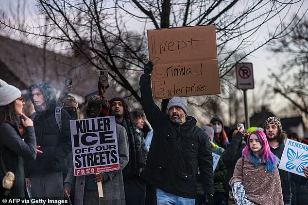 Protesters Erect Barricade at Site of ICE Shooting Death, Sparking Controversy