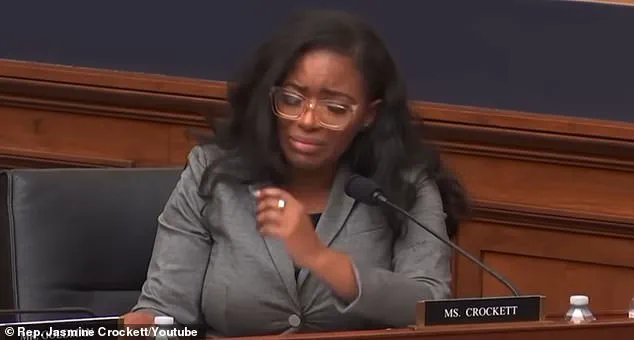 Controversy Erupts as Texas Democrat Jasmine Crockett's Emotional Outburst During Congressional Hearing Sparks Accusations of Calculated Display