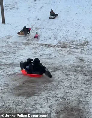 Unintended Chaos: Oklahoma Officer Accidentally Collides With Child During Snow Day – Video Released