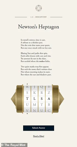 Royal Mint Launches Intricate Puzzle Challenge with £28,000 Gold Bar Prize