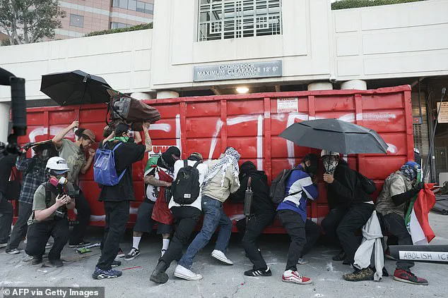 Downtown LA in Chaos: Protesters Clash with Officers, Tear Gas Used During ICE Raids