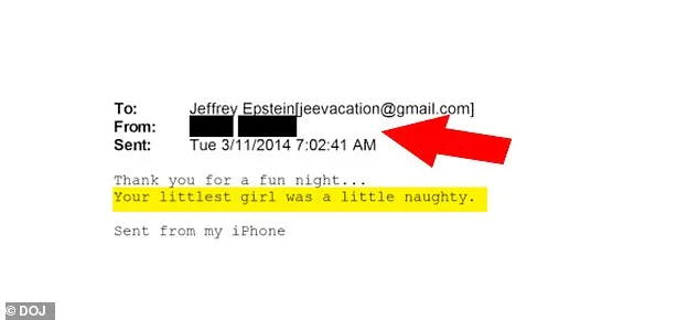 Chilling Email in Epstein Files: 'Your Littlest Girl Was Naughty' Sparks New Outrage