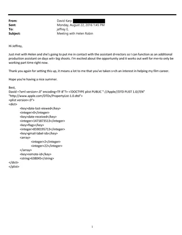 DOJ Files Reveal Brad Karp's Ties to Epstein and Request for Son's Internship