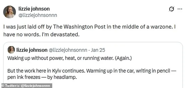 Washington Post Journalist Laid Off in Ukraine War Zone as Report Goes Viral