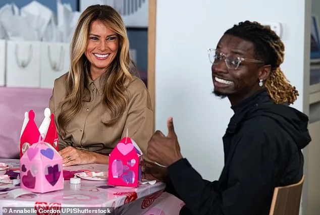 Melania Trump Spends Valentine's Day Crafting with Sick Children at Bethesda Facility