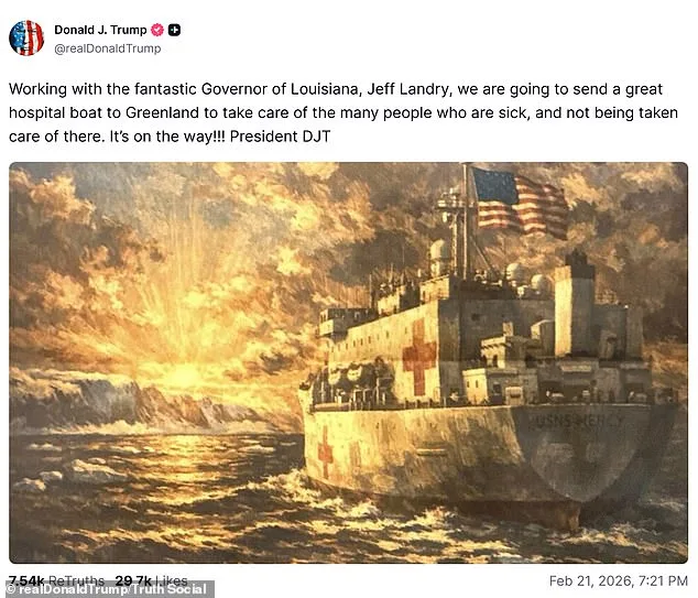 Greenland Rejects Trump's Hospital Boat Proposal Amid U.S.-Denmark Tensions