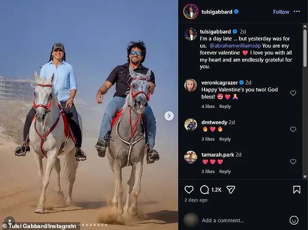 Tulsi Gabbard Shares Rare Personal Moments with Husband on Valentine's Day