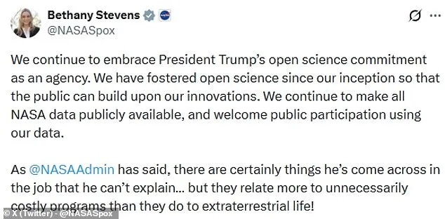 Trump's Push for UFO Documents Sparks Controversy as NASA's Response Raises Transparency Questions