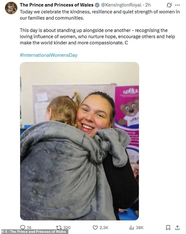 Princess of Wales Honors Women's Resilience on International Women's Day with Message of Unity and Hope