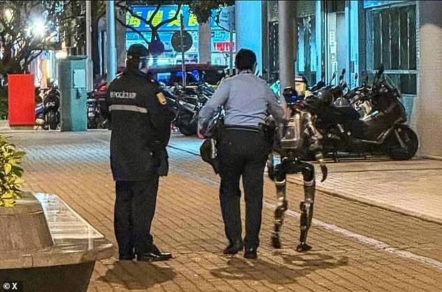 Humanoid Robot Escorted by Macau Police After Startling Encounter with Elderly Woman