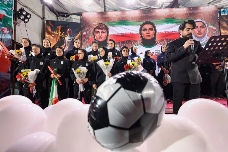Iran's Women's Football Team Returns Amid Asylum Row and 'My Choice. My Homeland' Protests