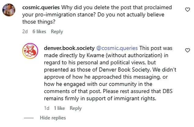 Denver Book Society Faces Controversy as Co-Founder Exits Amid Leadership Shift