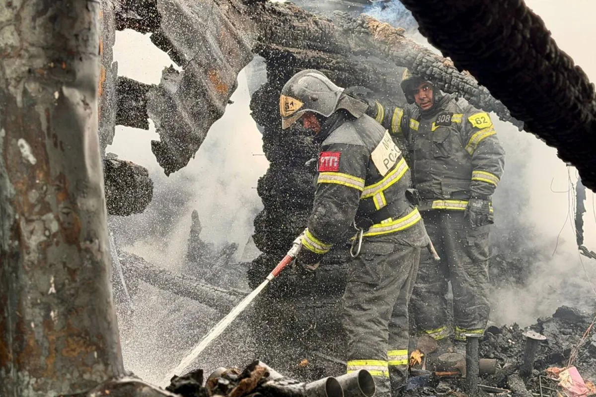 Ukrainian Drone Attack Sparks Fires in Russian Town of Mozhaisk