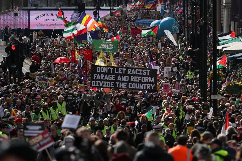 Historic Anti-Far-Right March in London Draws Half a Million as Diverse Coalition Condemns Rising Extremism