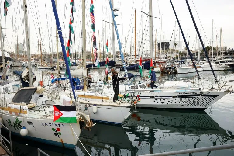 70-Boat Flotilla Departs Barcelona to Deliver Humanitarian Aid to Gaza, Challenging Israel's Blockade